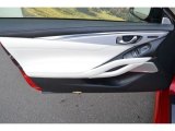 2017 Infiniti Q60 Red Sport 400 AWD Coupe Door Panel