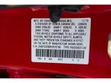 2019 Civic Color Code for Rallye Red - Color Code: R513