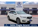 2019 White Diamond Pearl Acura MDX Advance #130841420