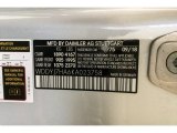 2019 AMG GT Color Code for Iridium Silver Metallic - Color Code: 775