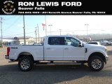 2019 Oxford White Ford F250 Super Duty Lariat Crew Cab 4x4 #130865756