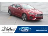 2019 Ruby Red Ford Fusion SEL #130889355