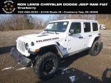 2019 Bright White Jeep Wrangler Unlimited Rubicon 4x4 #130918189