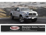 2019 Cement Gray Toyota Tacoma TRD Sport Double Cab 4x4 #130983708