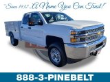 2019 Summit White Chevrolet Silverado 2500HD Work Truck Double Cab 4WD Chassis #131009632