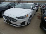 2019 White Platinum Ford Fusion Hybrid SE #131009780