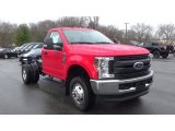 2019 Race Red Ford F350 Super Duty XL Regular Cab 4x4 Chassis #131009878