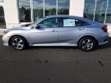 2019 Lunar Silver Metallic Honda Civic LX Sedan #131009664