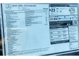 2019 Mercedes-Benz E 53 AMG 4Matic Cabriolet Window Sticker