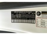 2019 SL Color Code for designo Diamond White Metallic - Color Code: 799