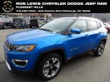 2019 Laser Blue Pearl Jeep Compass Limited 4x4 #131072898