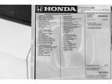 2019 Honda Civic Si Coupe Window Sticker