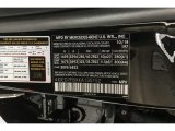2019 GLE Color Code for Obsidian Black Metallic - Color Code: 197