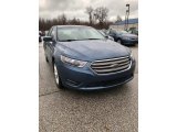 Blue Ford Taurus in 2018