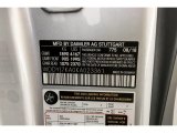 2019 AMG GT Color Code for Iridium Silver Metallic - Color Code: 775