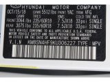 2019 Santa Fe XL Color Code for Monaco White - Color Code: YAC