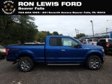 2018 Lightning Blue Ford F150 XLT SuperCab 4x4 #131338198