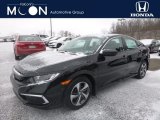 2019 Crystal Black Pearl Honda Civic LX Sedan #131370685