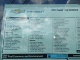 2019 Chevrolet Tahoe Premier 4WD Window Sticker