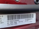 2019 Challenger Color Code for Octane Red Pearl - Color Code: PRV