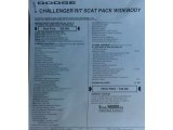 2019 Dodge Challenger R/T Scat Pack Widebody Window Sticker
