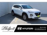 2019 Quartz White Hyundai Santa Fe SEL #131420430