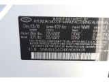 2019 Santa Fe Color Code for Quartz White - Color Code: WW8