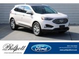 2019 White Platinum Ford Edge Titanium #131422937