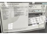 2019 Mercedes-Benz SLC 300 Roadster Window Sticker
