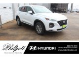 2019 Quartz White Hyundai Santa Fe SEL #131440672