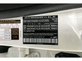 2019 GLS Color Code for designo Diamond White Metallic - Color Code: 799