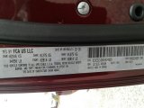 2019 Challenger Color Code for Octane Red Pearl - Color Code: PRV