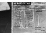 2019 Honda Pilot Touring Window Sticker