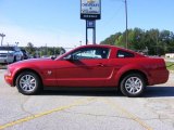 2009 Dark Candy Apple Red Ford Mustang V6 Premium Coupe #13149035