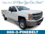2019 Summit White Chevrolet Silverado 2500HD Work Truck Double Cab 4WD Chassis #131569487