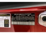 2019 C Color Code for designo Cardinal Red Metallic - Color Code: 996