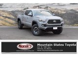 2019 Cement Gray Toyota Tacoma TRD Off-Road Double Cab 4x4 #131761055