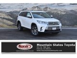 2019 Blizzard Pearl White Toyota Highlander XLE AWD #131789004