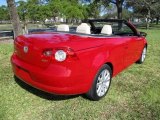 Salsa Red Volkswagen Eos in 2009