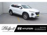 2019 Quartz White Hyundai Santa Fe SE #131820307