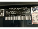 2019 G Color Code for designo Manufaktur Sea Blue Metallic - Color Code: 026