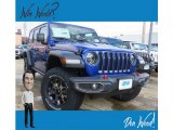 2019 Ocean Blue Metallic Jeep Wrangler Unlimited Rubicon 4x4 #131886577