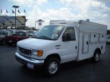 2007 Oxford White Ford E Series Cutaway E350 Commercial Utility Truck #13163939