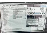 2019 Mercedes-Benz GLE 63 S AMG 4Matic Coupe Window Sticker