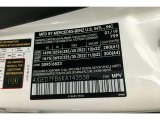 2019 GLE Color Code for designo Diamond White Metallic - Color Code: 799