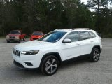 2019 Bright White Jeep Cherokee Limited #131998326