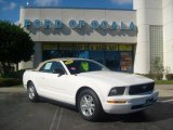 2008 Performance White Ford Mustang V6 Deluxe Convertible #1314929