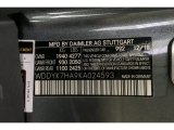2019 AMG GT Color Code for Selenite Grey Metallic - Color Code: 992