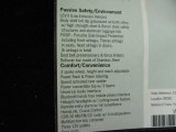 2011 Porsche Boxster  Window Sticker