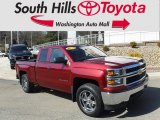 2014 Deep Ruby Metallic Chevrolet Silverado 1500 WT Double Cab 4x4 #132128899